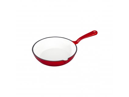 Litinová smaltovaná pánev Český smalt GOURMETINA - Stínově červená 21 cm