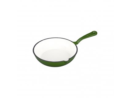 Litinová smaltovaná pánev Český smalt GOURMETINA - Listově Zelená 21 cm
