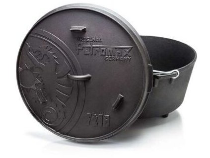 Litinový kotlík s nožičkami ft18 průměr 34 cm