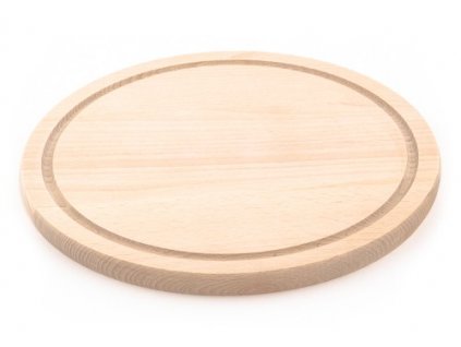 Dřevěné kuchyňské prkénko KOLIMAX - kulaté, 25 x 1,6 cm