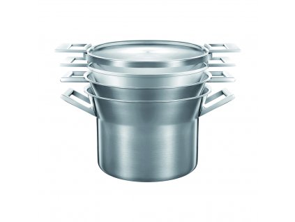 CASTEY ARTIC 28 cm Set 4 kusy TRIMETAL INDUCTION nerezové nádobí s hliníkovým jádrem