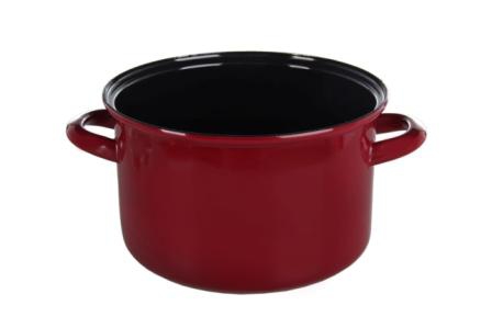 Belis/Sfinx Smaltovaný hrnec Standard - Bordo, průměr 14 cm, objem 1,2 litrů, síla plechu 1 mm