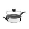KOLIMAX Pánev CERAMMAX PRO STANDARD, s rukojetí, s poklicí, průměr 26 cm, objem 3.9 l, šedý GRANIT