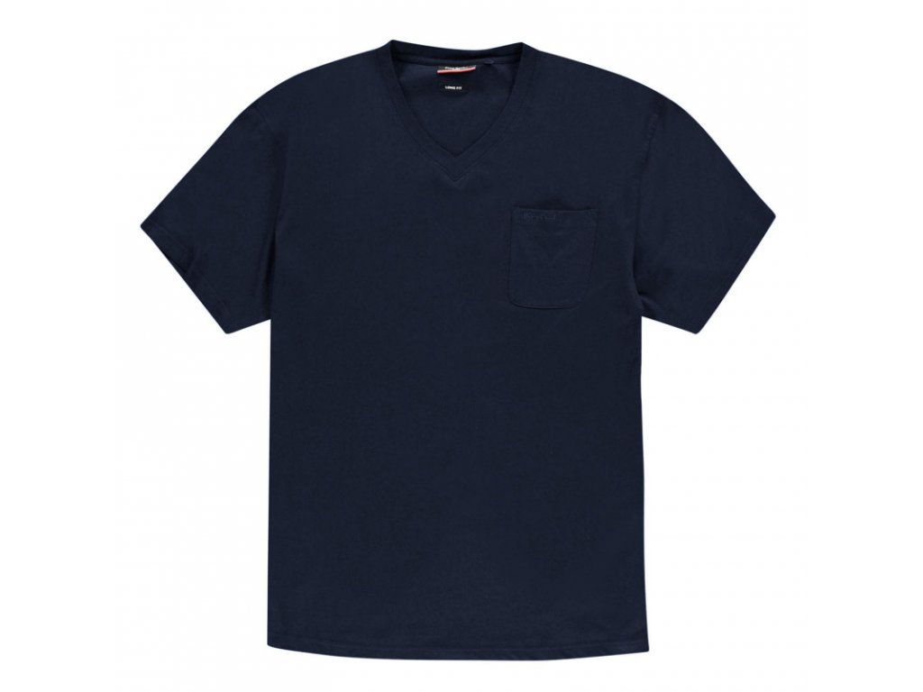 Pierre Cardin Plus Size výstřih do V tričko pánské