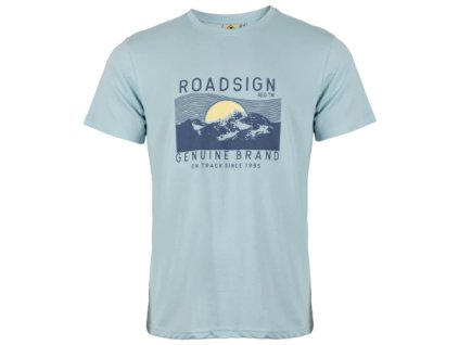 Roadsign Australia tričko východ slunce modré