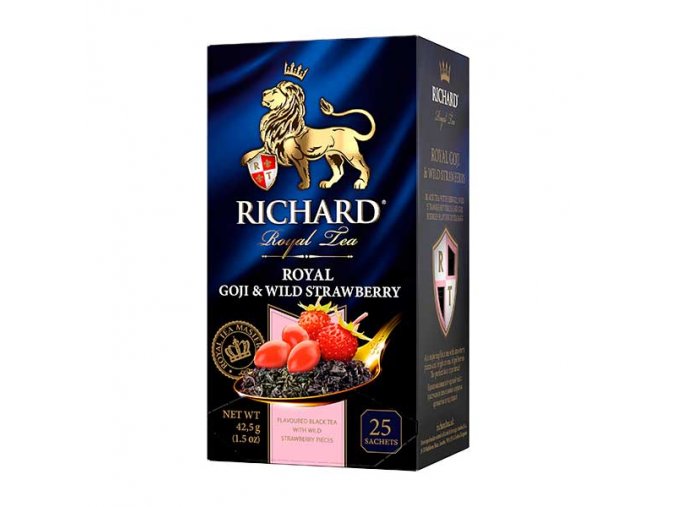 Richard Goji Wild Strawberry, černý čaj(25 sáčků)