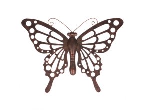 motýl kov zavesna dekorace