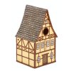 Ptačí budka FRAMING HOUSE žlutá 25cm