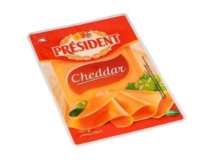 Cheddar platky 100g President