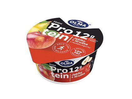 High proteinjogurt jablko