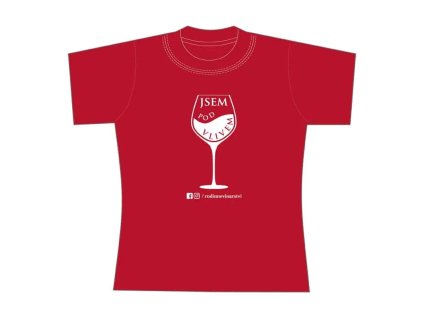 Jsem pod vlivem – pánské tričko, červené