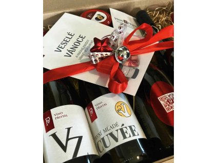 Vánoční kolekce vín – vzkaz v krabici