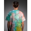 Oversized T-Shirt Rhinestones - Tie Dye