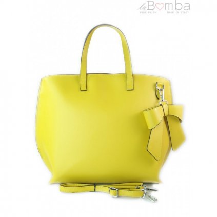 wloska torba a4 shopper bag vera pelle zolta sb689gl