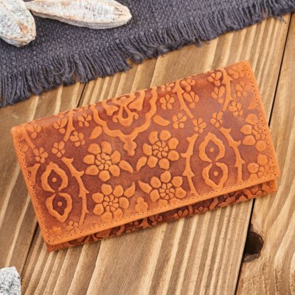 portfel damski skorzany w kwiaty vintage duzy pomaranczowy rfid paolo peruzzi t 111 hor (1)