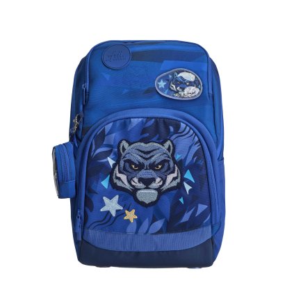 Frii EASY Blue Tiger front skolesekk 1kl 22L 2024