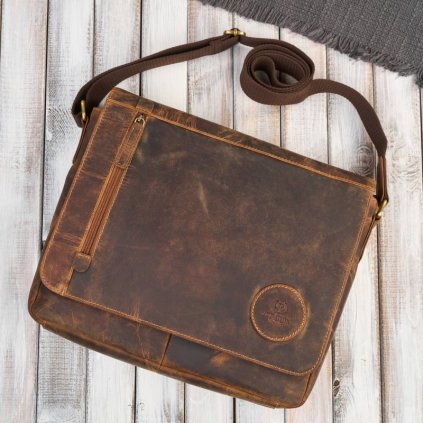 meska brazowa torba na ramie ze skory naturalnej vintage paolo peruzzi t 147 hbr (1)