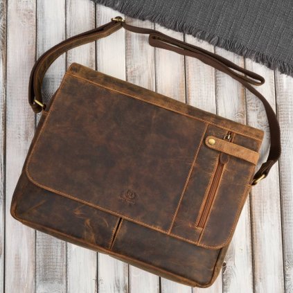meska brazowa skorzana torba na ramie na laptopa vintage paolo peruzzi t 148 hbr (1)