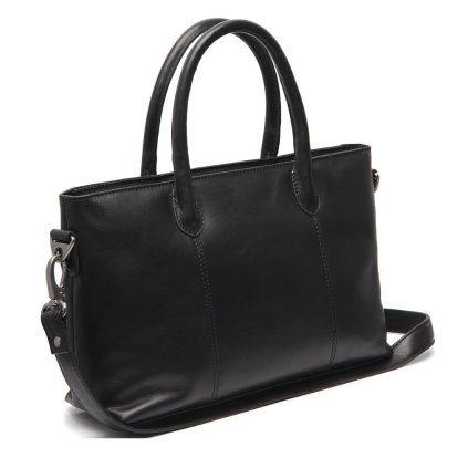 Kožená shopper kabelka Pergamino C38.022000 černá
