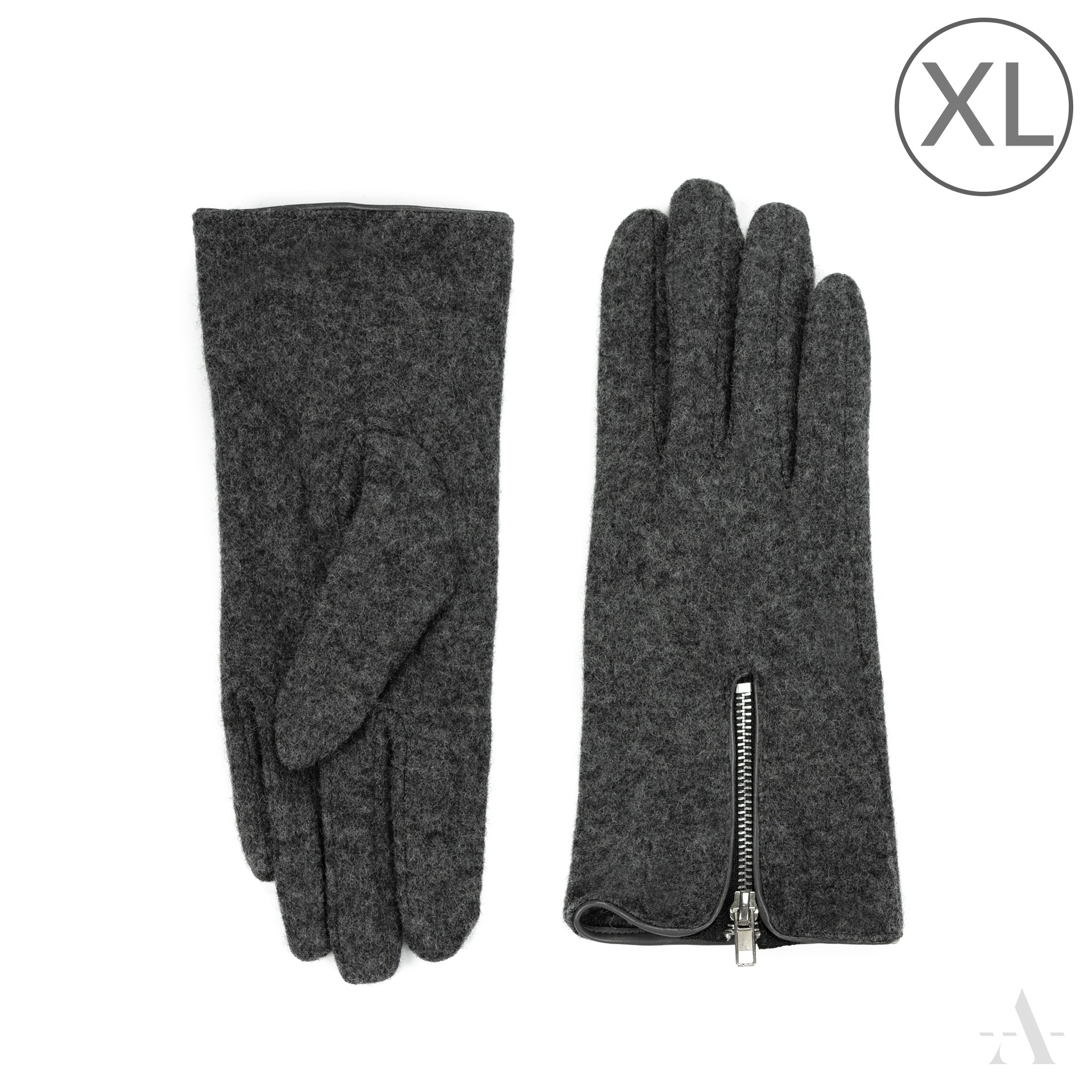 Dámské vlněné rukavice rk23201 Barva: tmavě šedá, Velikost: XL
