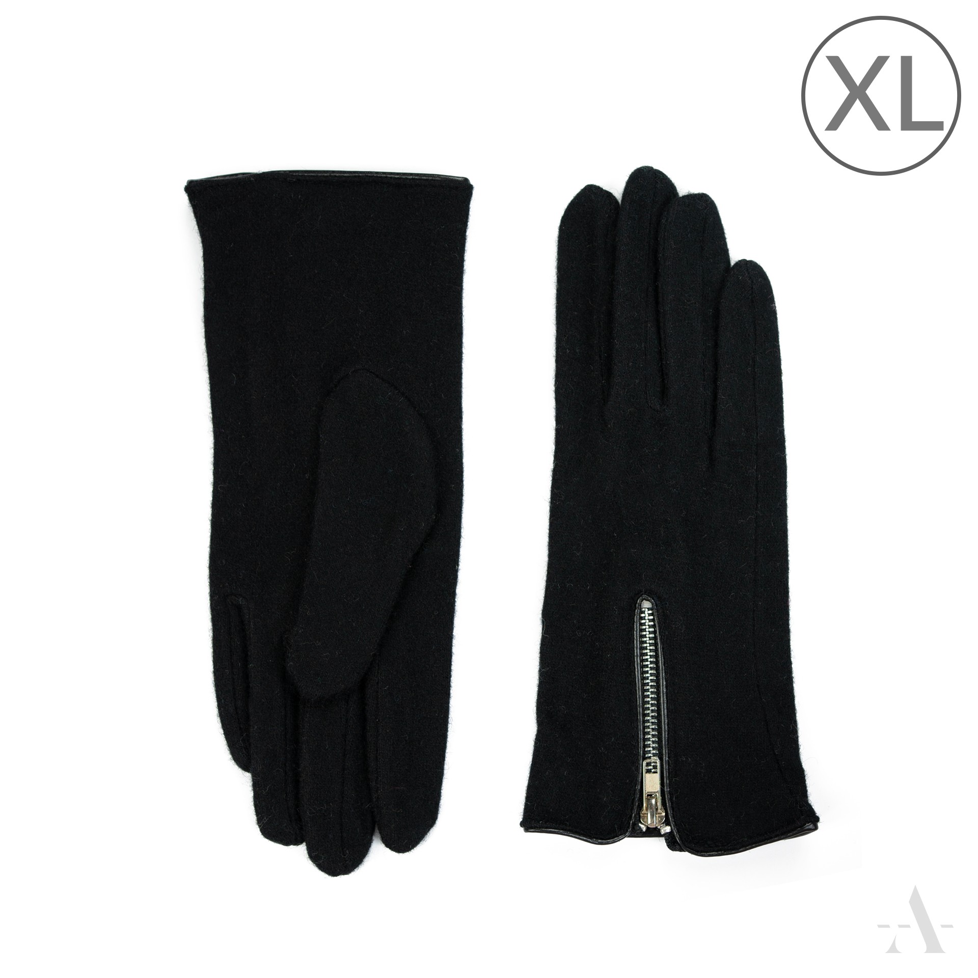 Dámské vlněné rukavice rk23201 Barva: černá, Velikost: XL