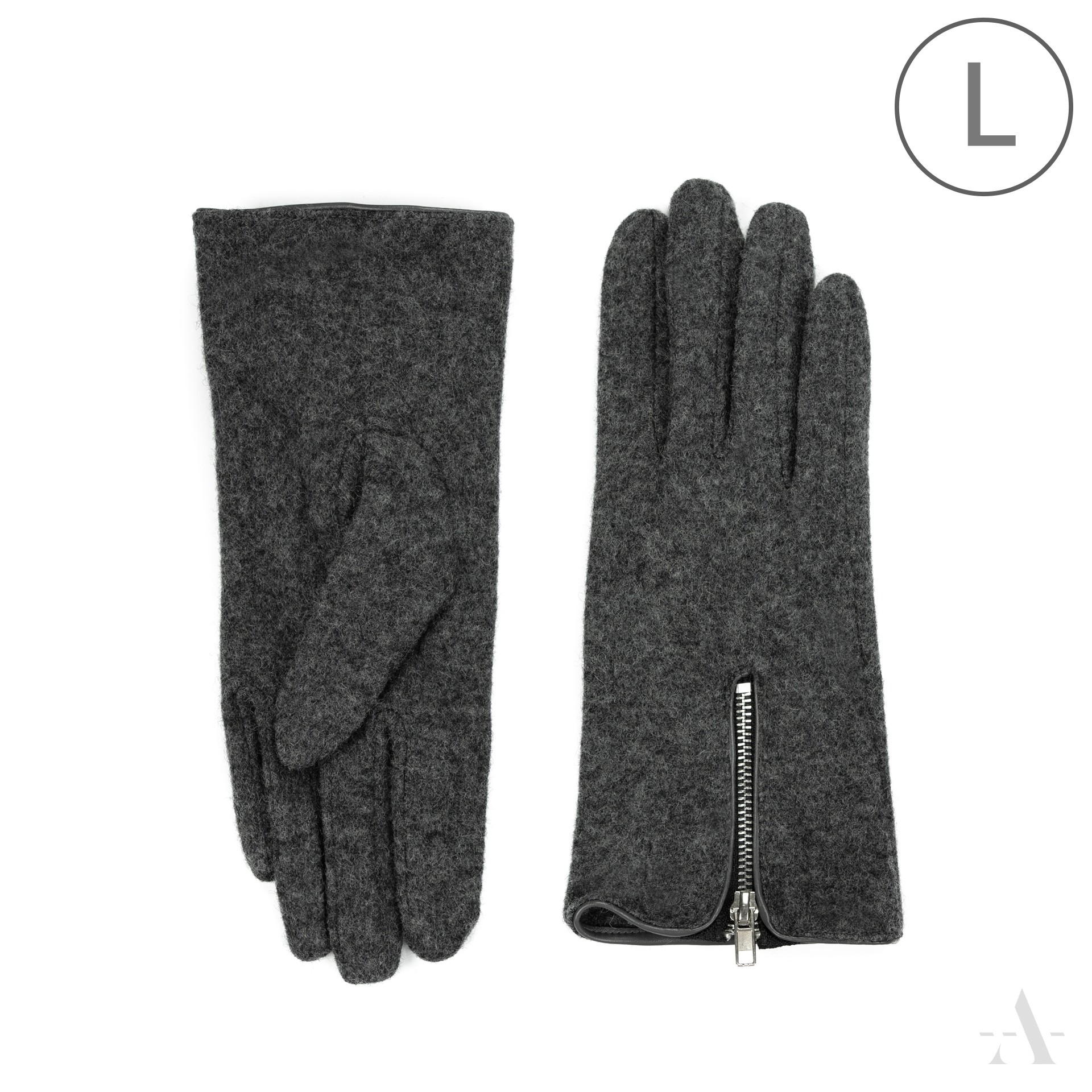 Dámské vlněné rukavice rk23201 Barva: tmavě šedá, Velikost: L