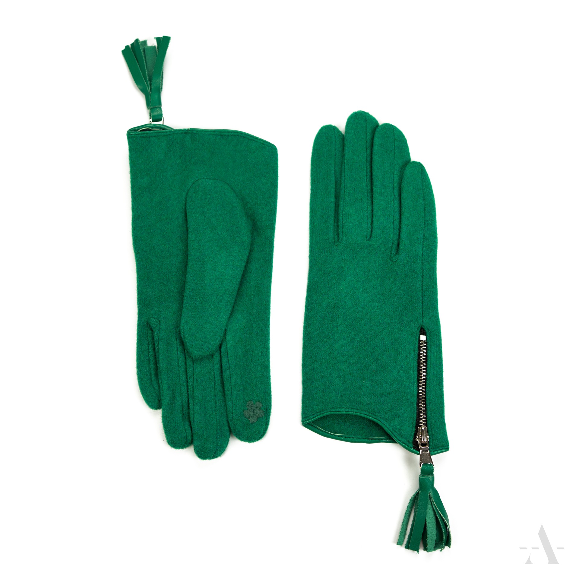 Dámské rukavice rk 23384 Barva: zelená