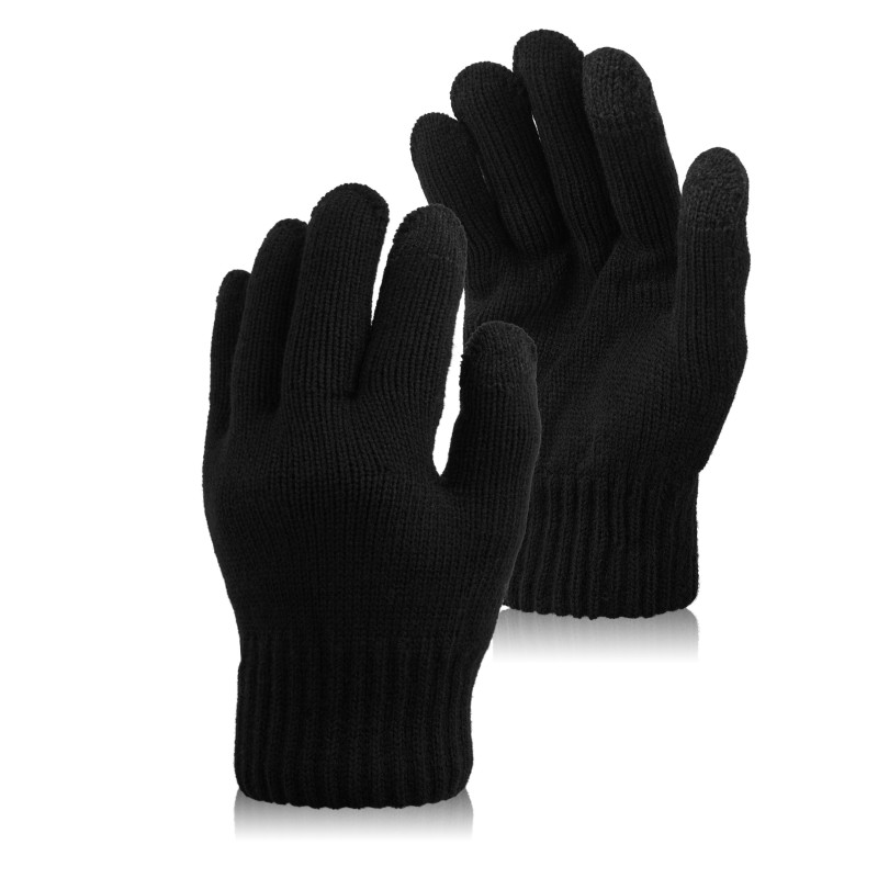 Pánské dotykové rukavice BR-08 Barva: černá