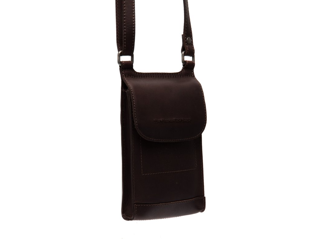 The Chesterfield Brand Kožená kabelka na mobil Nebra C48.1299 Barva: tmavě hnedá