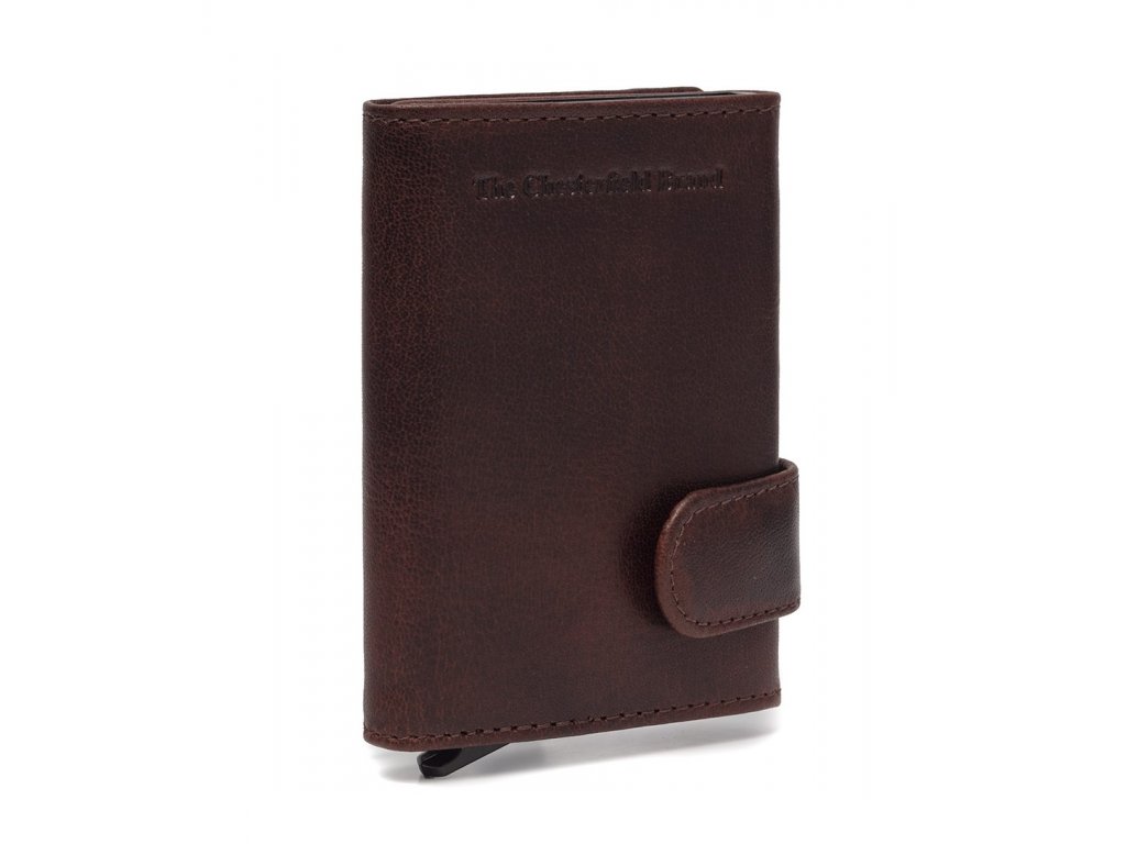 The Chesterfield Brand Malá kožená peněženka - pouzdro na karty RFID Portland C08.044 Barva: tmavě hnedá