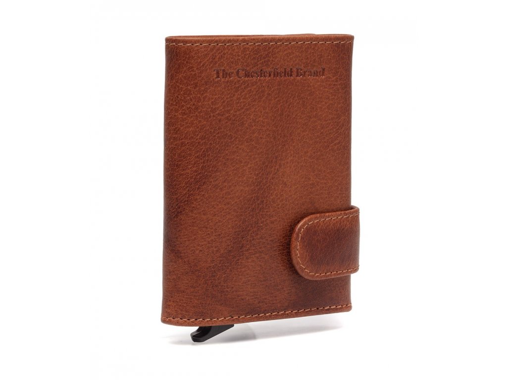 The Chesterfield Brand Malá kožená peněženka - pouzdro na karty RFID Portland C08.044 Barva: hnědá