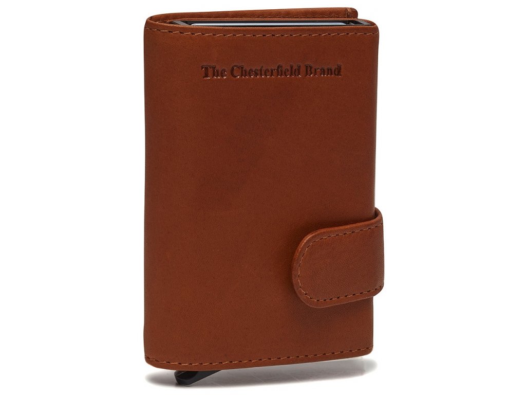 The Chesterfield Brand Malá kožená peněženka - pouzdro na karty RFID Frankfurt C08.0456 Barva: hnědá
