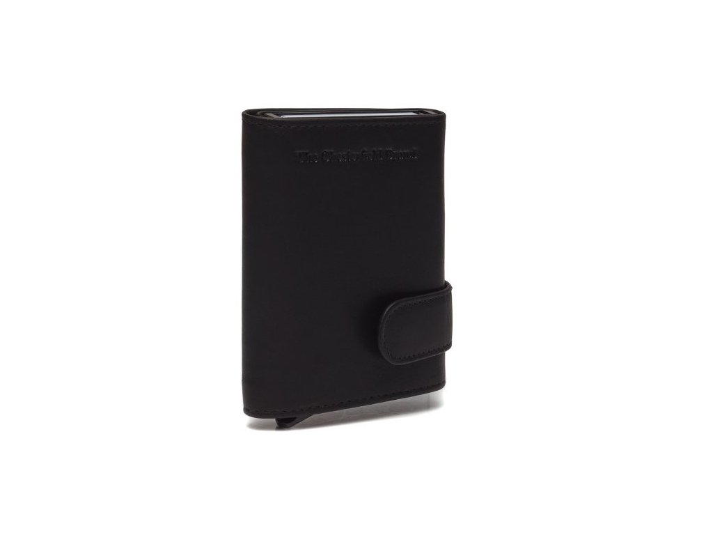 The Chesterfield Brand Malá kožená peněženka - pouzdro na karty RFID Frankfurt C08.0456 Barva: černá