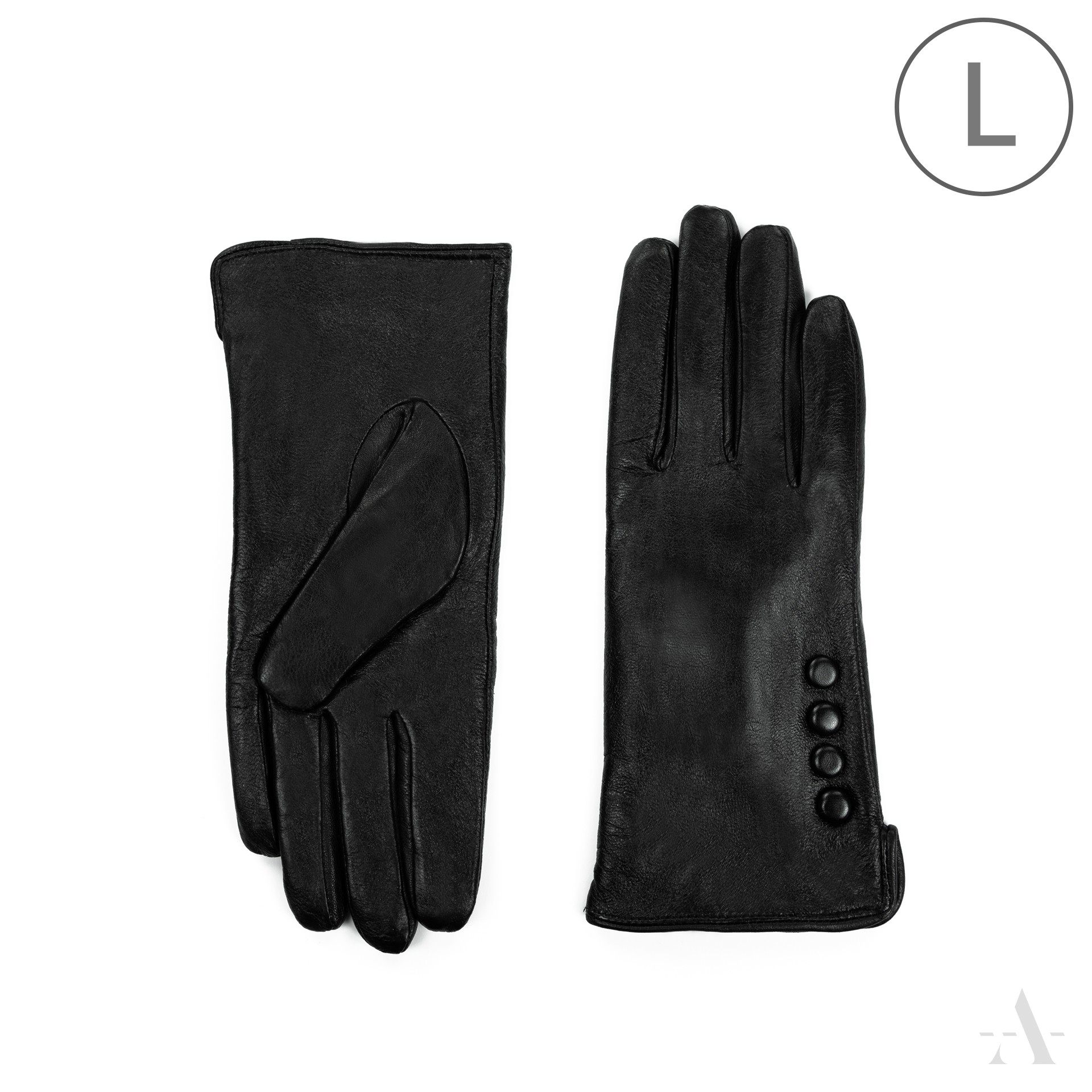 Dámské kožené rukavice rk23318 Barva: černá, Velikost: L