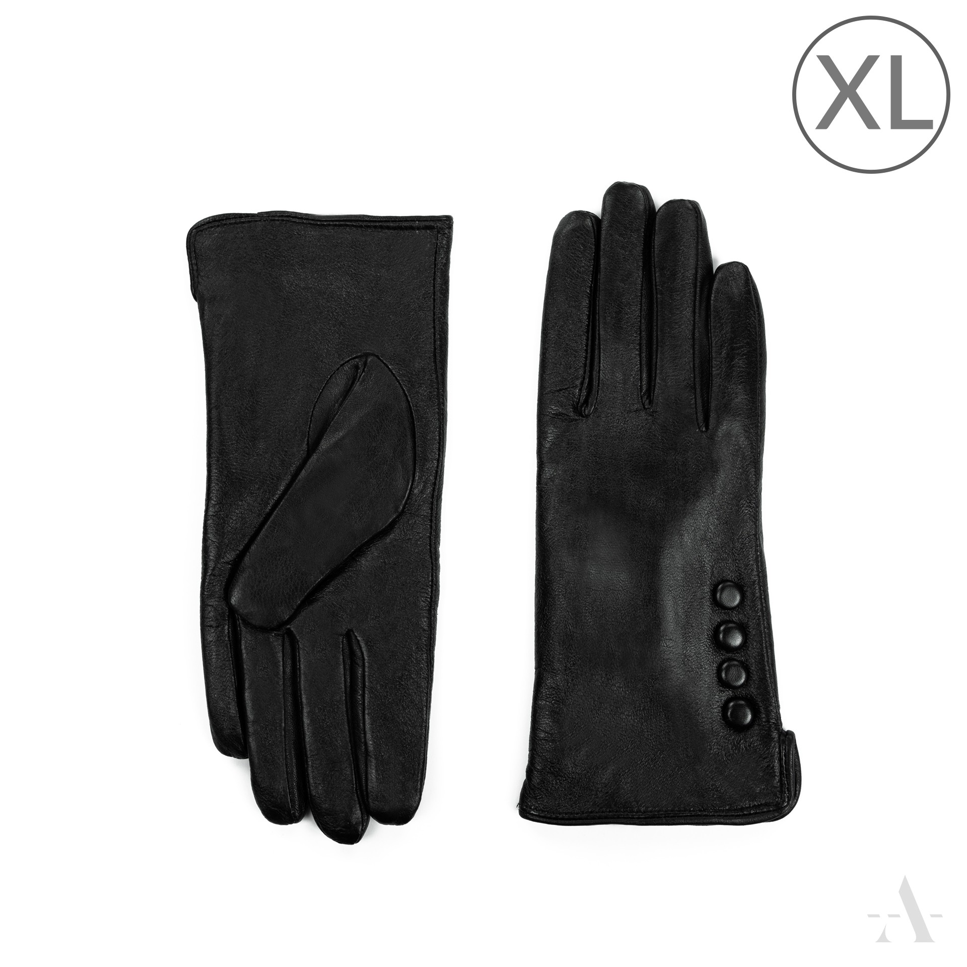 Dámské kožené rukavice rk23318 Barva: černá, Velikost: XL