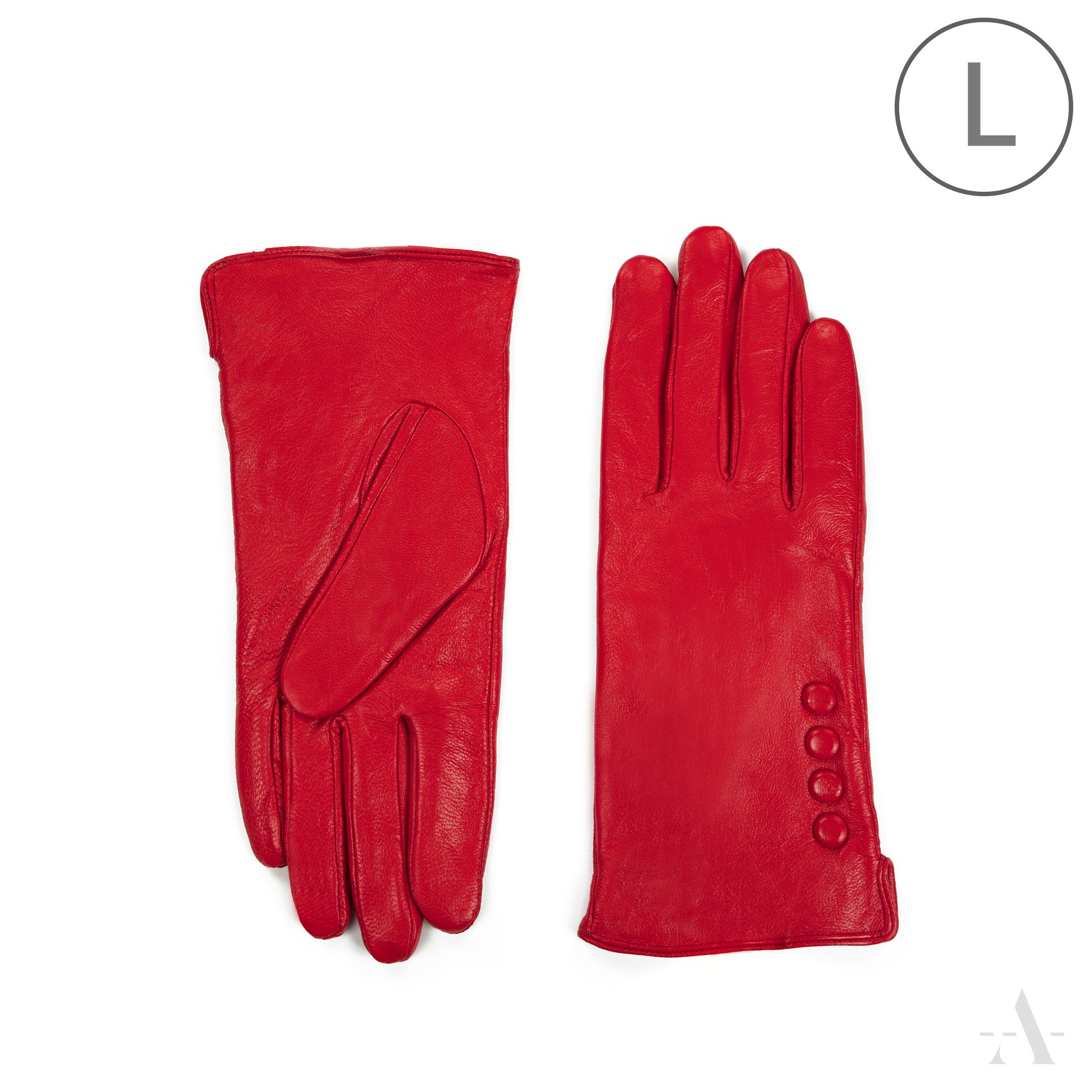 Dámské kožené rukavice rk23318 Barva: červená, Velikost: L