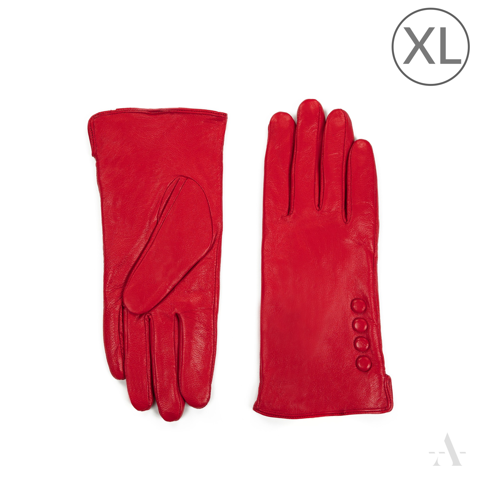Dámské kožené rukavice rk23318 Barva: červená, Velikost: XL