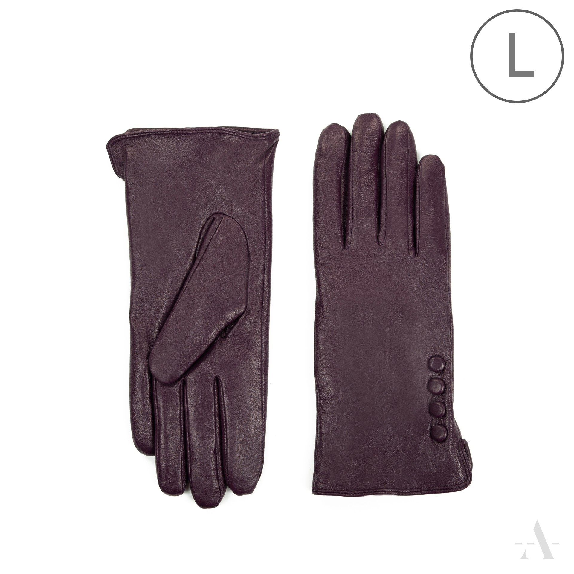 Dámské kožené rukavice rk23318 Barva: fialová, Velikost: L