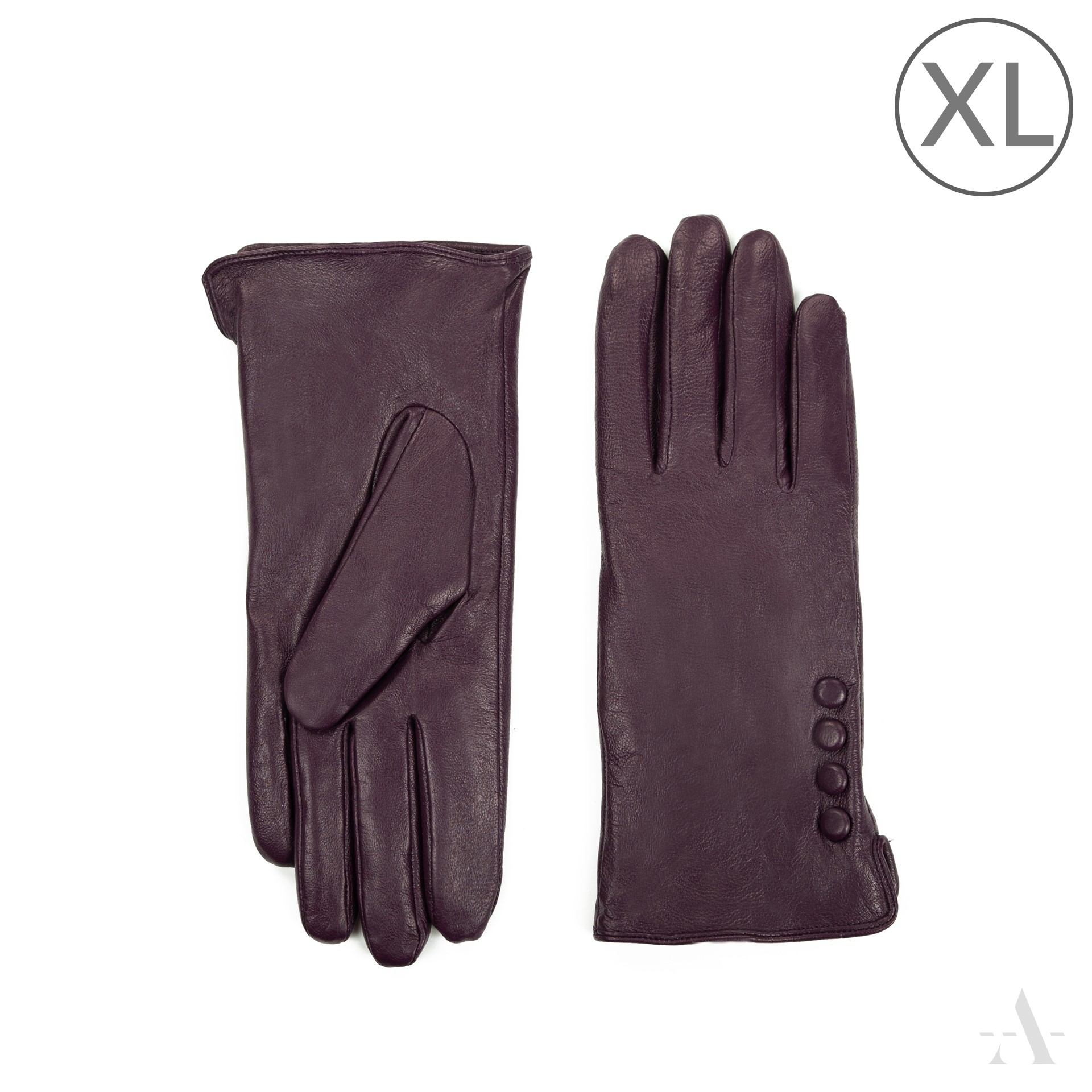 Dámské kožené rukavice rk23318 Barva: fialová, Velikost: XL