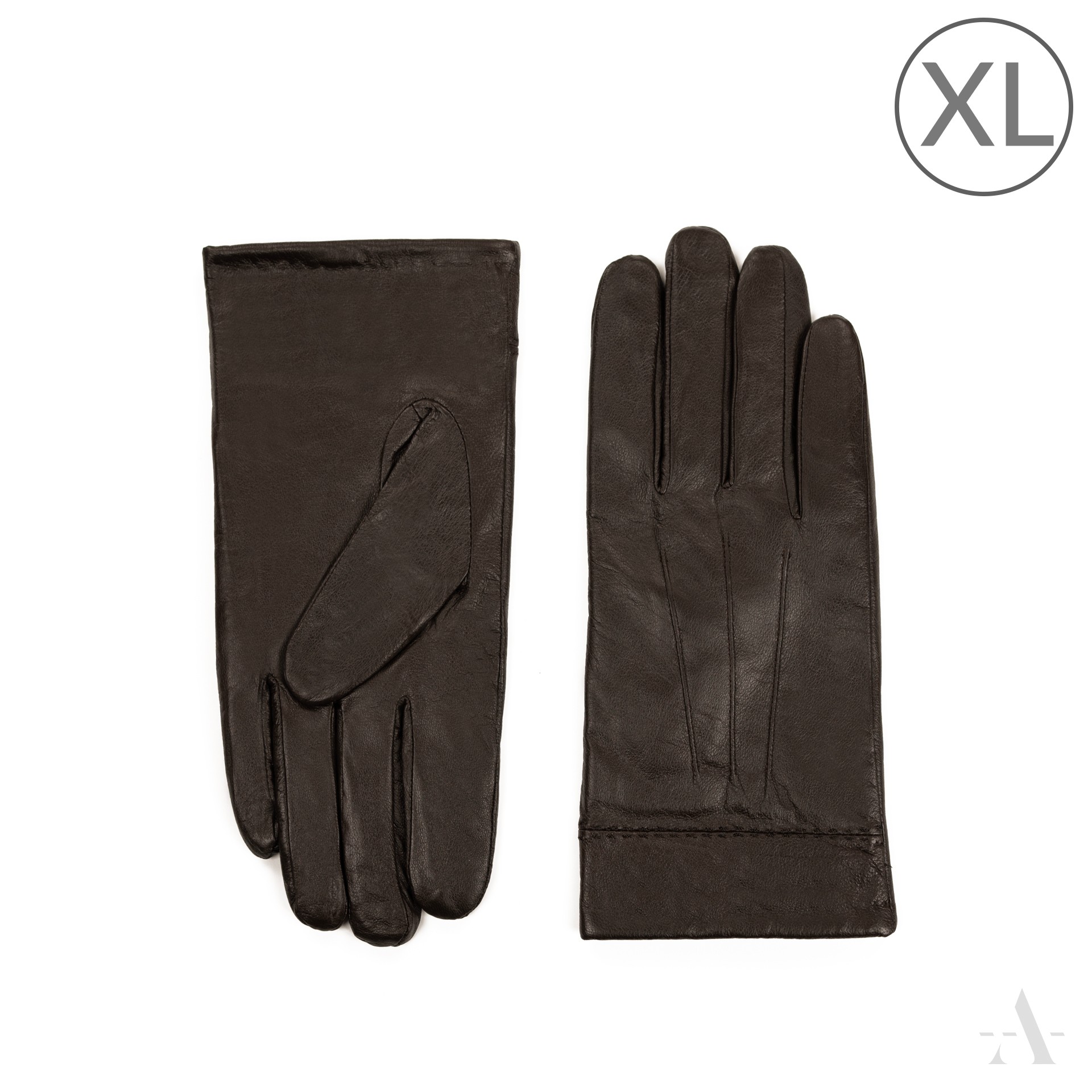 Pánské kožené rukavice rk23319 Barva: tmavě hnedá, Velikost: XL