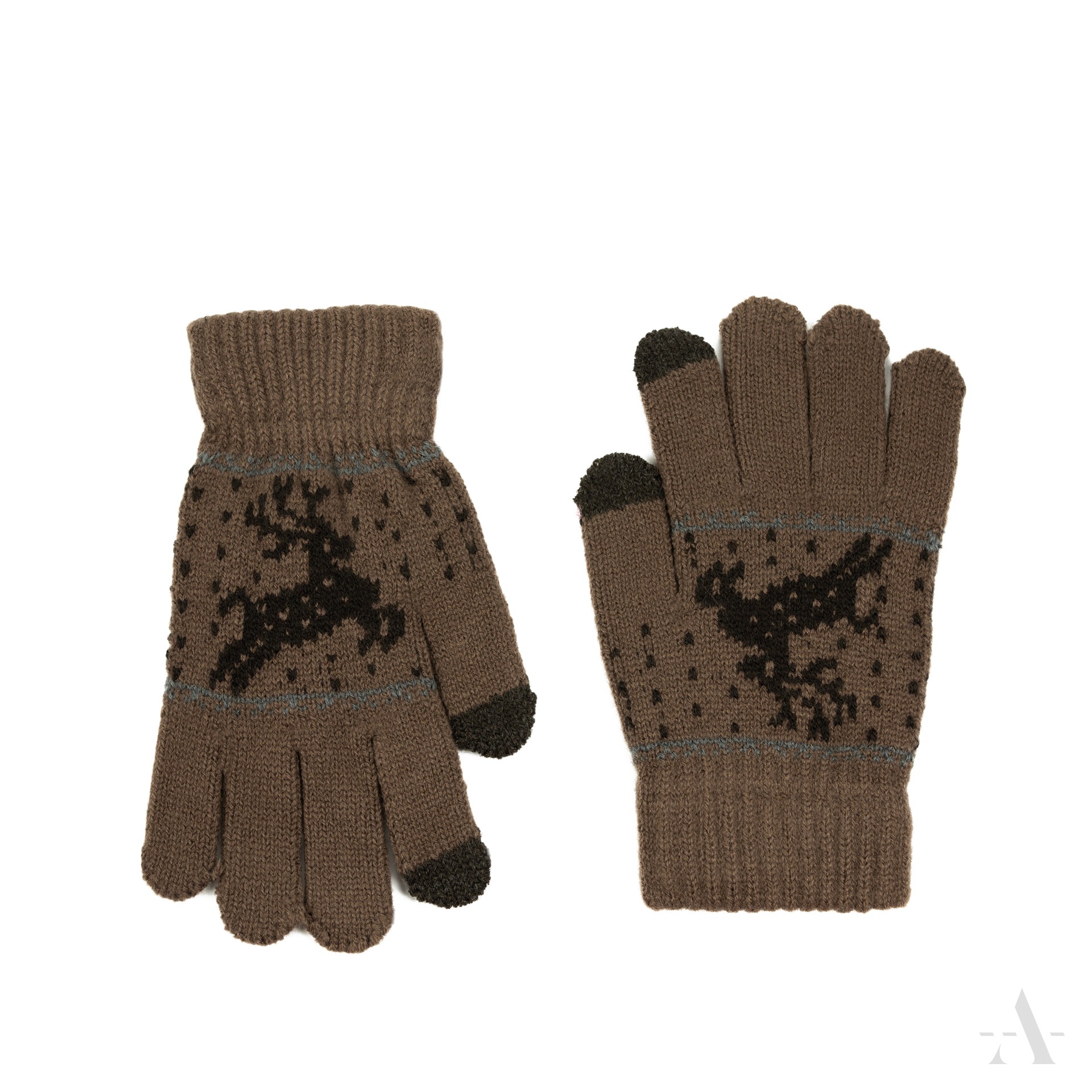 Dětské zimní rukavice rk23335 Barva: hnědá