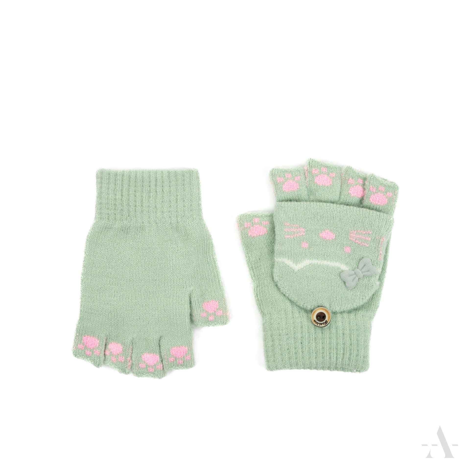 Dětské zimní rukavice rk23370 Barva: mentolová