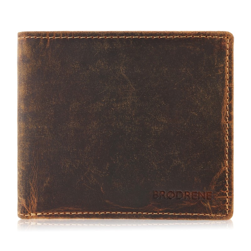 Kožená peněženka Brodrene G-27 Barva: hnědá