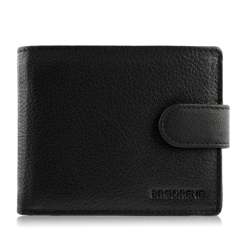 Kožená peněženka Brodrene G-31 Barva: černá