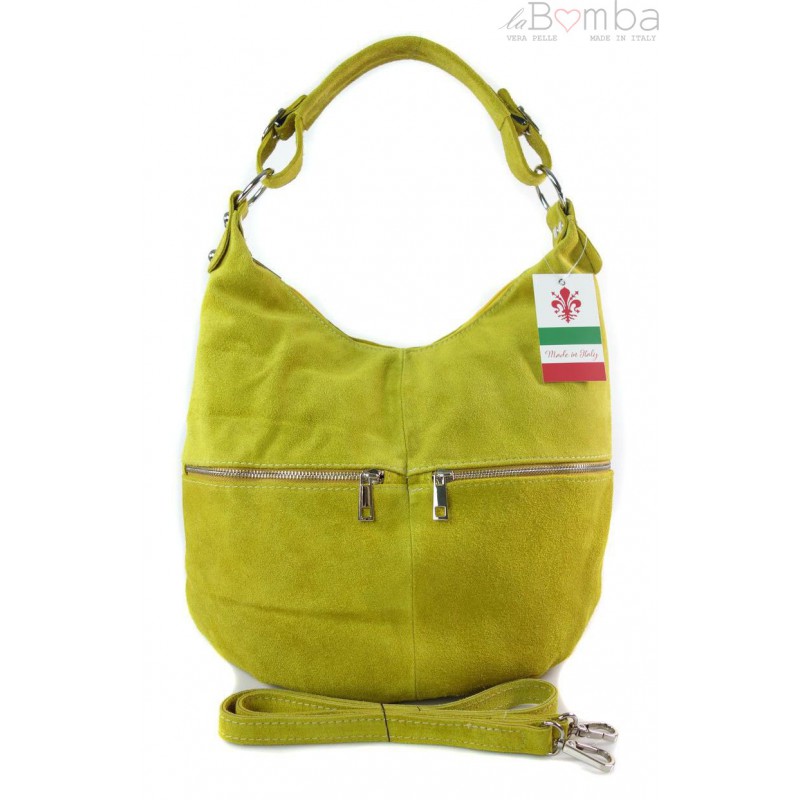 Kožená kabelka Vera Pelle W345 Barva: žlutá