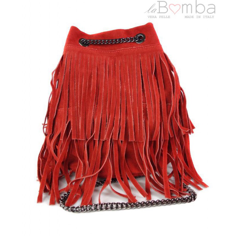 Kožená kabelka Vera Pelle WL45 Barva: červená