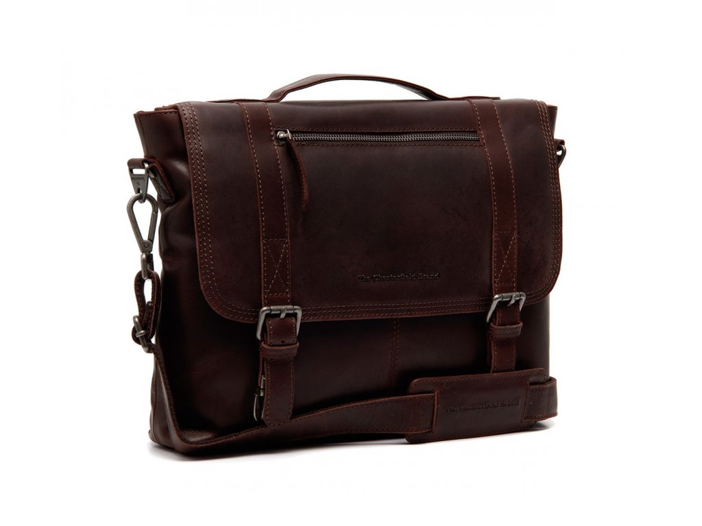 The Chesterfield Brand Klopová kožená taška přes rameno C40.1092 Veneto Barva: tmavě hnedá
