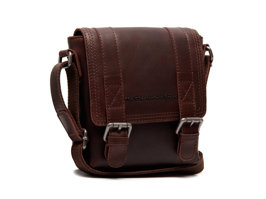The Chesterfield Brand Klopová kožená taška přes rameno Ariano C48.1328 Barva: tmavě hnedá