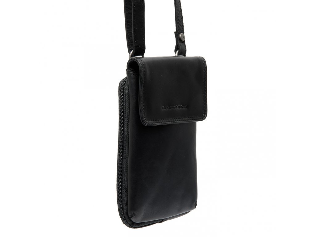 The Chesterfield Brand Kožená kabelka na mobil Langley C48.1324 Barva: černá