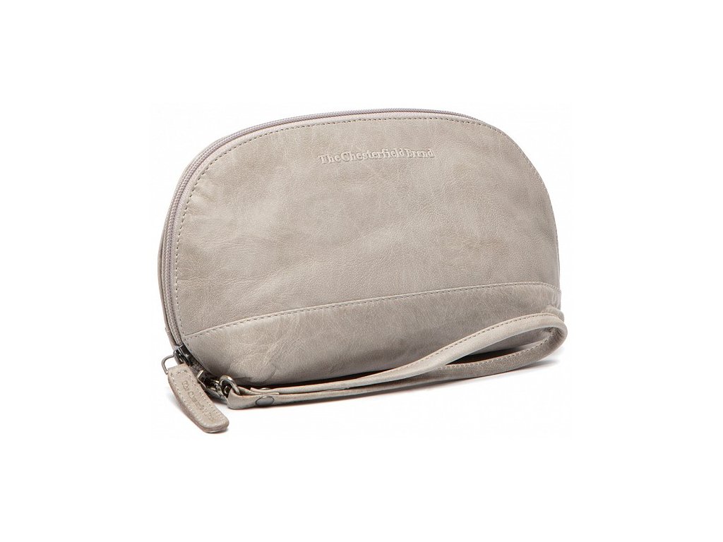 The Chesterfield Brand Kožená kosmetická taška Torino C08.0487 Barva: šedá